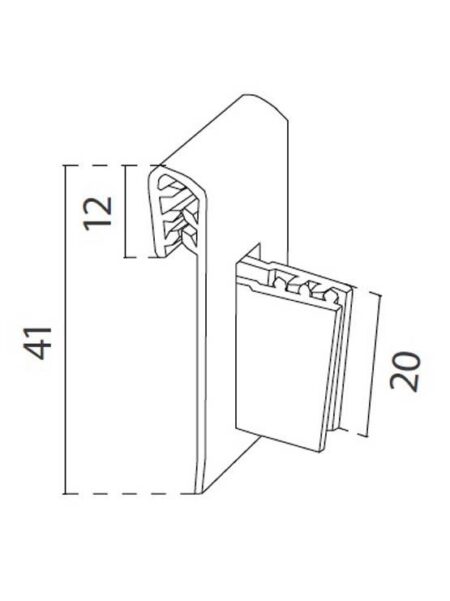 Grip bisagra vertical medidas