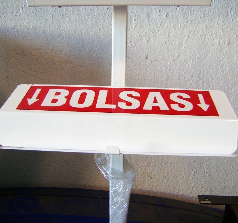 dispensador de bolsas para supermercados
