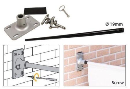 Soporte Street Banner Screw