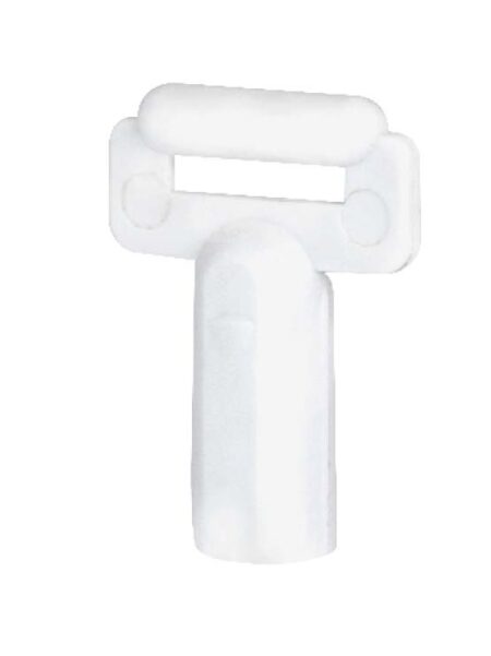 Chupete para PortaPrecios Peana Pinza modelo blanco detalle